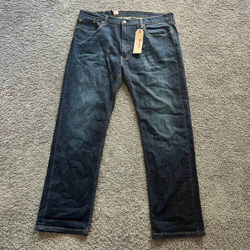 NEW Levi’s 599 Relaxed Straight Jeans Denim Dark Wash Mens 40x32